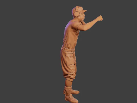 Мужской музыкальный диджей MMDJM 005 3D Принт Модель