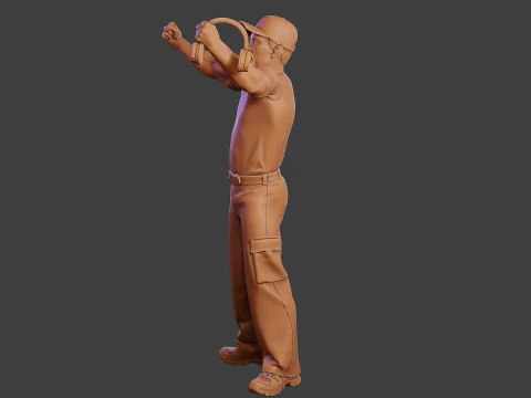 Мужской музыкальный диджей MMDJM 006 3D Принт Модель