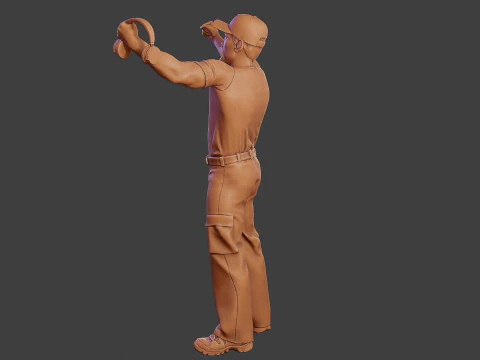 Мужской музыкальный диджей MMDJM 006 3D Принт Модель