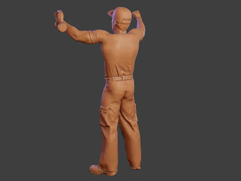 Мужской музыкальный диджей MMDJM 006 3D Принт Модель