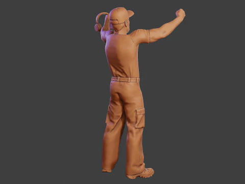 Мужской музыкальный диджей MMDJM 006 3D Принт Модель