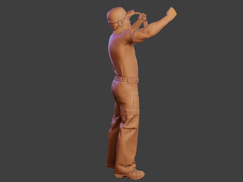 Мужской музыкальный диджей MMDJM 006 3D Принт Модель