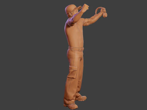 Мужской музыкальный диджей MMDJM 006 3D Принт Модель