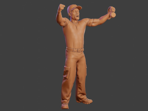 Male Music DJ MMDJM 006 Modelo de Impressão 3D