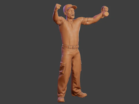 Мужской музыкальный диджей MMDJM 006 3D Принт Модель