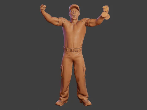 Мужской музыкальный диджей MMDJM 006 3D Принт Модель