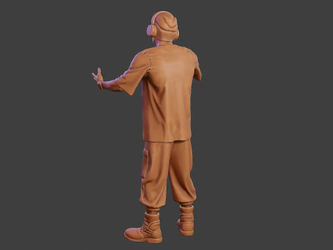 DJ de m&uacute;sica masculino MMDJM 007 Modelo de Impressão 3D