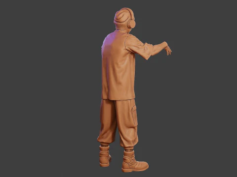 DJ de m&uacute;sica masculino MMDJM 007 Modelo de Impressão 3D