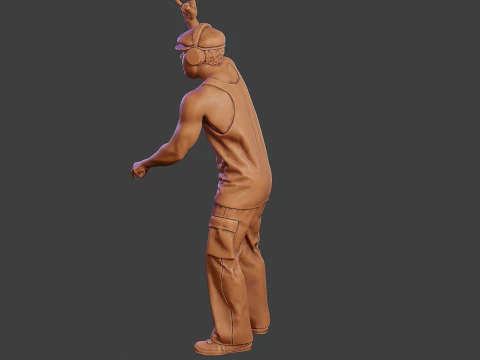 Мужской музыкальный диджей MMDJM 009 3D Принт Модель