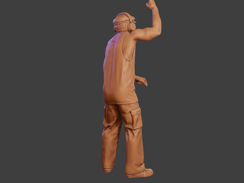 Мужской музыкальный диджей MMDJM 009 3D Принт Модель