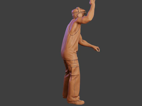 Мужской музыкальный диджей MMDJM 009 3D Принт Модель