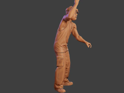 Мужской музыкальный диджей MMDJM 009 3D Принт Модель