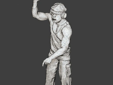 Мужской музыкальный диджей MMDJM 009 3D Принт Модель