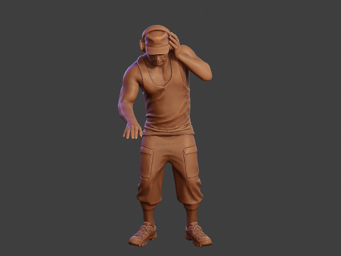 Male Music DJ MMDJM 010 3D Print Model