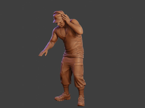 Male Music DJ MMDJM 010 3D Print Model