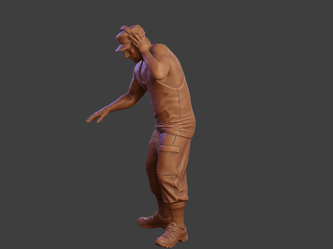 Male Music DJ MMDJM 010 3D Print Model