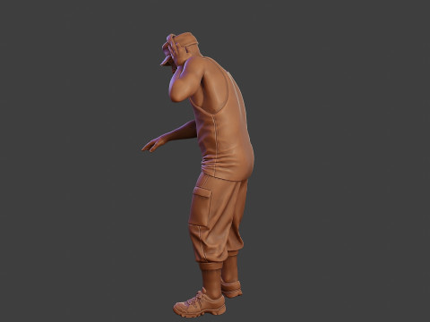 Male Music DJ MMDJM 010 3D Print Model