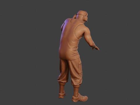 Male Music DJ MMDJM 010 3D Print Model