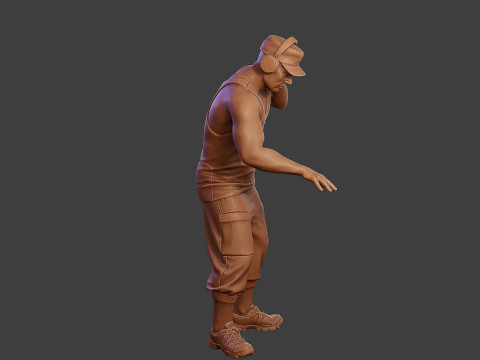 Male Music DJ MMDJM 010 3D Print Model