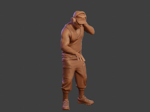 Male Music DJ MMDJM 010 3D Print Model