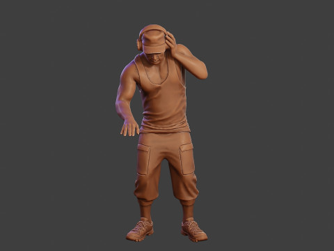 Male Music DJ MMDJM 010 3D Print Model