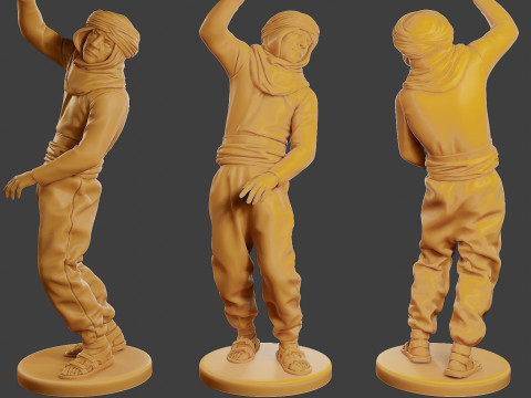 Conflict Scene Figurine Print ESFP1 004 3D Print Model