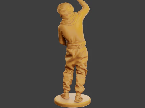 Conflict Scene Figurine Print ESFP1 004 3D Print Model