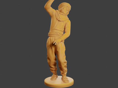 Conflict Scene Figurine Print ESFP1 004 Modello di stampa 3D