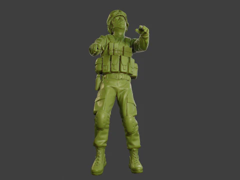 Conflict Scene Figurine Print ESFP1 007 3D Print Model