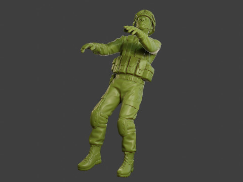 Conflict Scene Figurine Print ESFP1 007 3Dプリントモデル