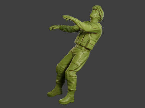 Conflict Scene Figurine Print ESFP1 007 3Dプリントモデル