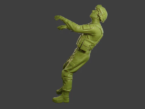 Conflict Scene Figurine Print ESFP1 007 3D Print Model