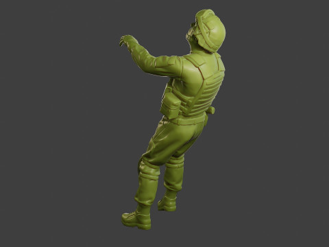 Conflict Scene Figurine Print ESFP1 007 3Dプリントモデル