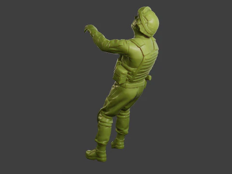 Conflict Scene Figurine Print ESFP1 007 3D Print Model