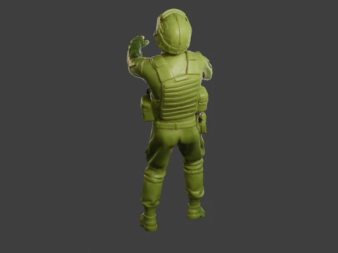 Conflict Scene Figurine Print ESFP1 007 3D Print Model