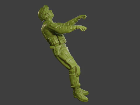 Conflict Scene Figurine Print ESFP1 007 3D Print Model