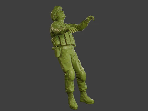 Conflict Scene Figurine Print ESFP1 007 3D Print Model
