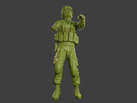 Conflict Scene Figurine Print ESFP1 007 3Dプリントモデル