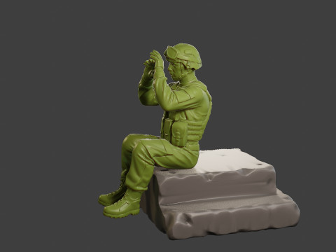 Conflict Scene Figurine Print ESFP1 009 3D-Druckmodell