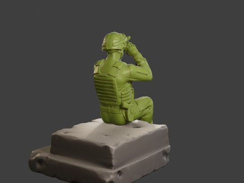 Conflict Scene Figurine Print ESFP1 009 3D-Druckmodell