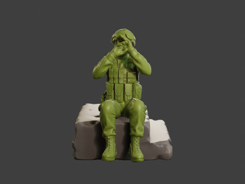 Conflict Scene Figurine Print ESFP1 009 3D-Druckmodell