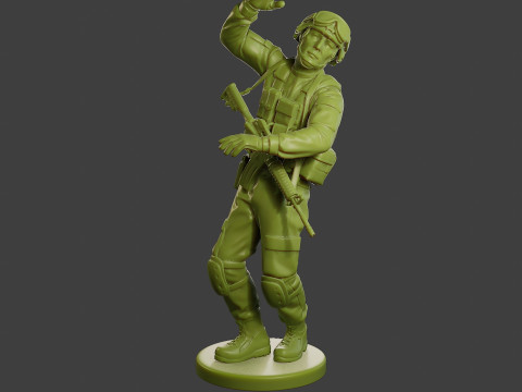 Conflict Scene Figurine Print ESFP1 010 3Dプリントモデル