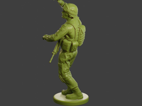 Conflict Scene Figurine Print ESFP1 010 3Dプリントモデル