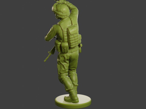 Conflict Scene Figurine Print ESFP1 010 3Dプリントモデル