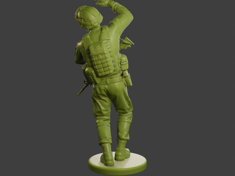 Conflict Scene Figurine Print ESFP1 010 3Dプリントモデル