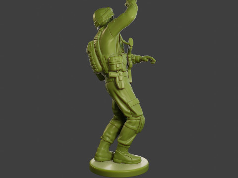 Conflict Scene Figurine Print ESFP1 010 3Dプリントモデル