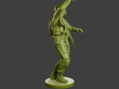 Conflict Scene Figurine Print ESFP1 010 3Dプリントモデル