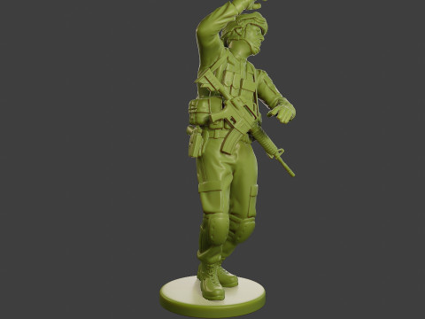 Conflict Scene Figurine Print ESFP1 010 3Dプリントモデル