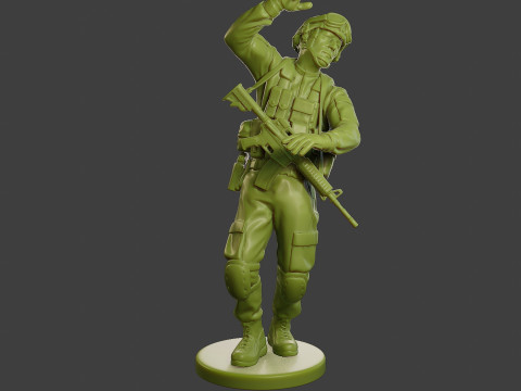 Conflict Scene Figurine Print ESFP1 010 3Dプリントモデル