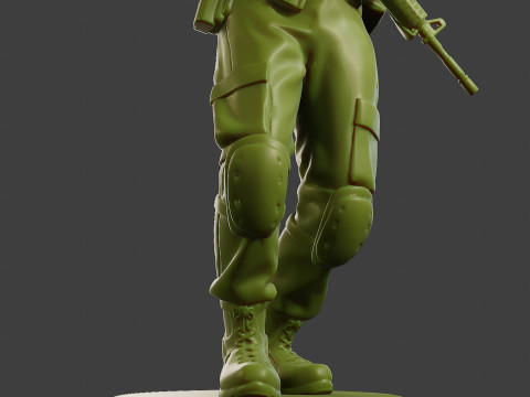 Conflict Scene Figurine Print ESFP1 010 3Dプリントモデル